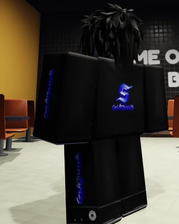 The hoodie and joggers worn together in game, the chest mark lit